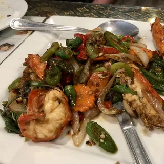 82. Mel Mint Leaf Prawns