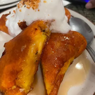 Fried Banana with Coconut Ice Cream