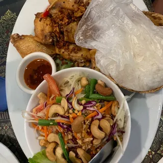 53. Papaya and BBQ Chicken