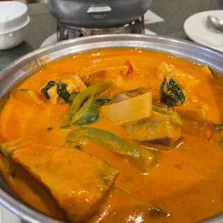 97. Eggplant Salmon Curry