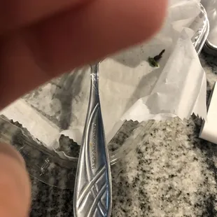 ... beautiful. A piece of hair or plastic in my food. Will not be coming back.