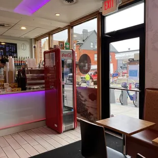 the front of the restaurant
