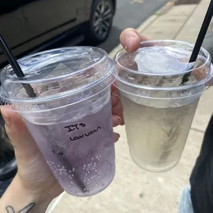 Lavender vanilla Italian soda  Amaretto Italian soda
