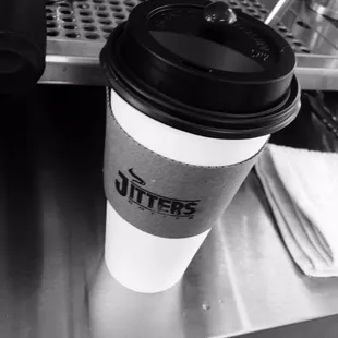 Lattes are served with a chocolate coved espresso bean! Delicious!