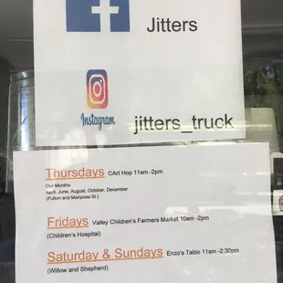 a sign in the window of a store