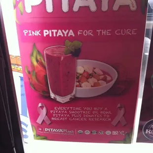 Going for the Pitaya Smoothie.