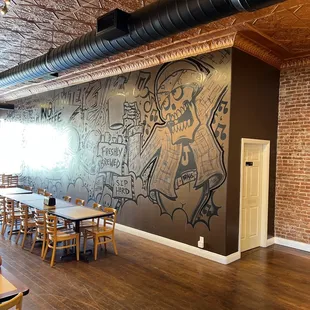 the interior of a coffee shop
