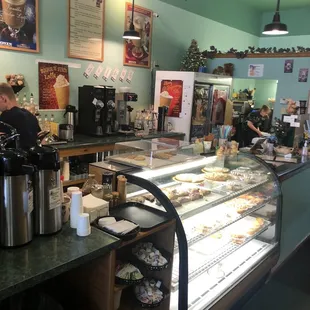 customers at the counter