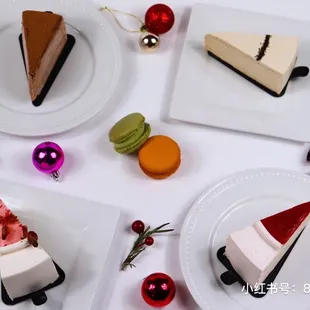 a variety of desserts