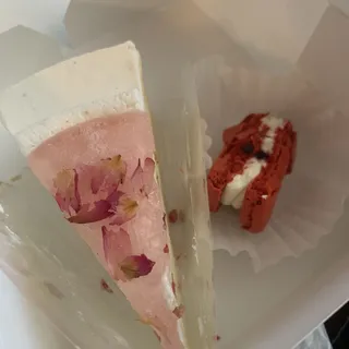 Rose with Raspberry Jam Macaroon