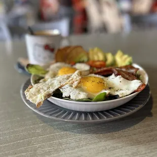 Breakfast salad. Yum!