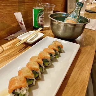 Salmon lemon roll