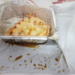 Sad bag mishap that lucky didn't end up on my desk.