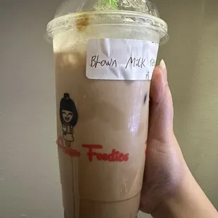brown sugar milk tea (delicious!)