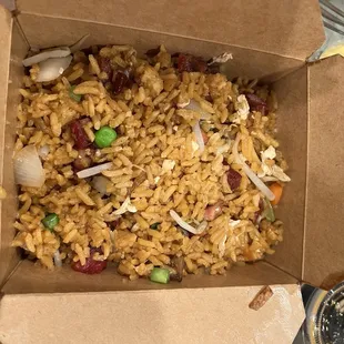 Pork fried rice YUM!