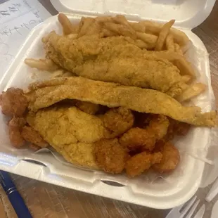 Fish and shrimp