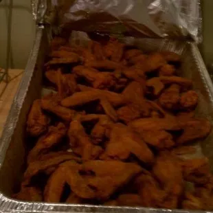 Pan of wings