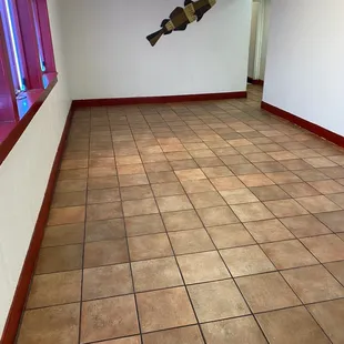 All the tables and chairs gone