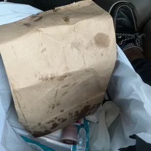 Unsanitary bag to put my fries in