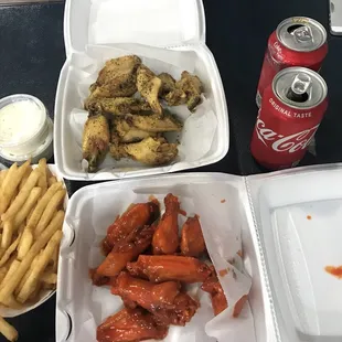 20pc wings and fries