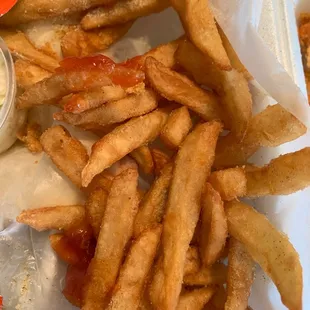 Over cooked fries