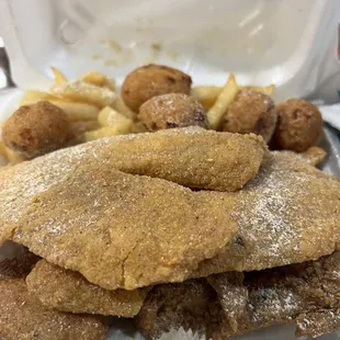 fried fish and fries