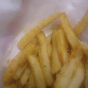 Fries too salty