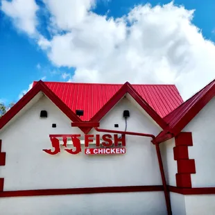 the front of the restaurant