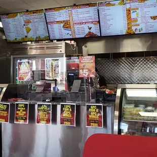 the inside of a restaurant