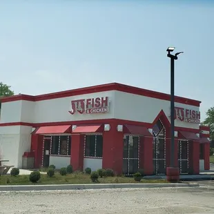 The Arby's is gone and it's a chicken and fish place now