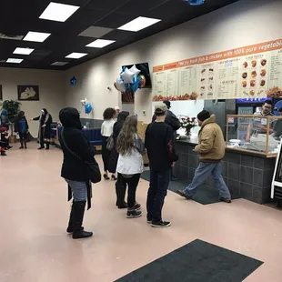 customers at the counter