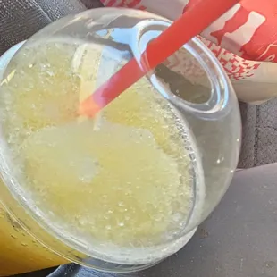 Mango lemonade freeze slushy