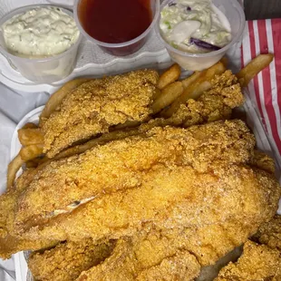 Sole, Red Snapper and Ocean Perch