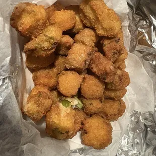 Okra fried