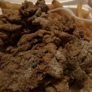 Large oyster &amp; fries
