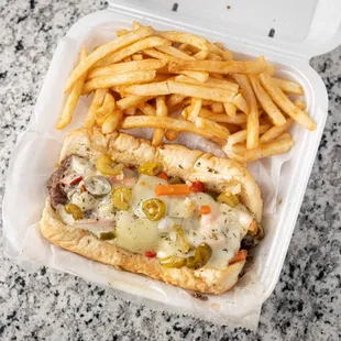 Italian beef sandwich