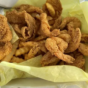 Shrimp and fish combo