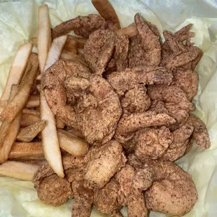 20 Pc Medium Shrimp W/ Fries