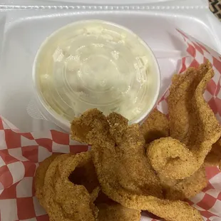 Fried sole and potato salad