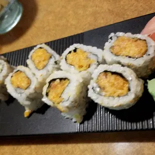 Spicy tuna and Alask Rolls