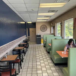 Clean and well-lit dining area.
