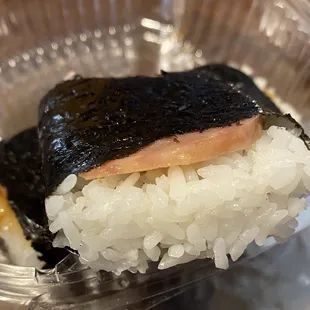 Part of my order was musubi, it was good. The spam was cut very very thin, but it was still enjoyable.