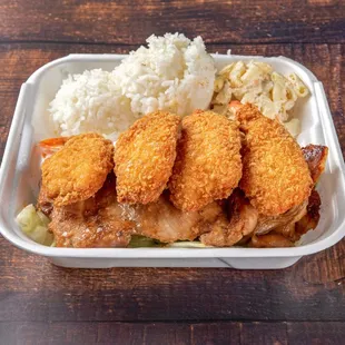 #17 Shrimp and BBQ Chicken Combo