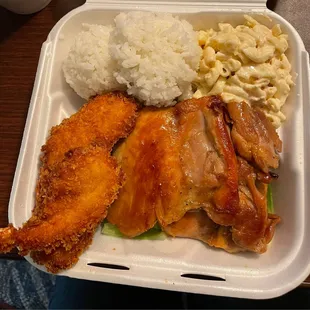 BBQ chicken &amp; shrimp