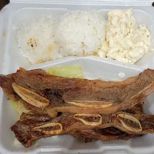 Kalbi Ribs Plate Lunch