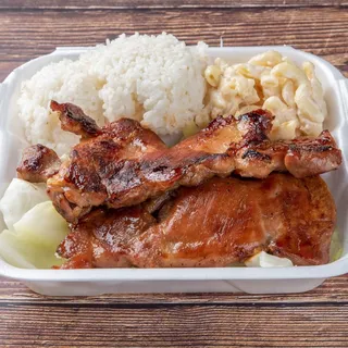 1. Hawaiian BBQ Chicken Plate Lunch