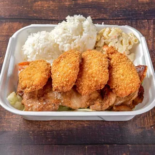17. Crispy Shrimp and BBQ Chicken Combo