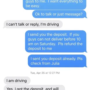 Never respond until I said the google reviews is fake.