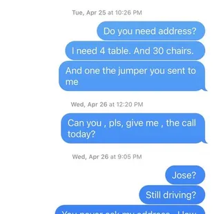 I never pay deposit to someone I don't know