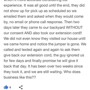 DON'T Use they!   All the reviews on Google is FAKE!